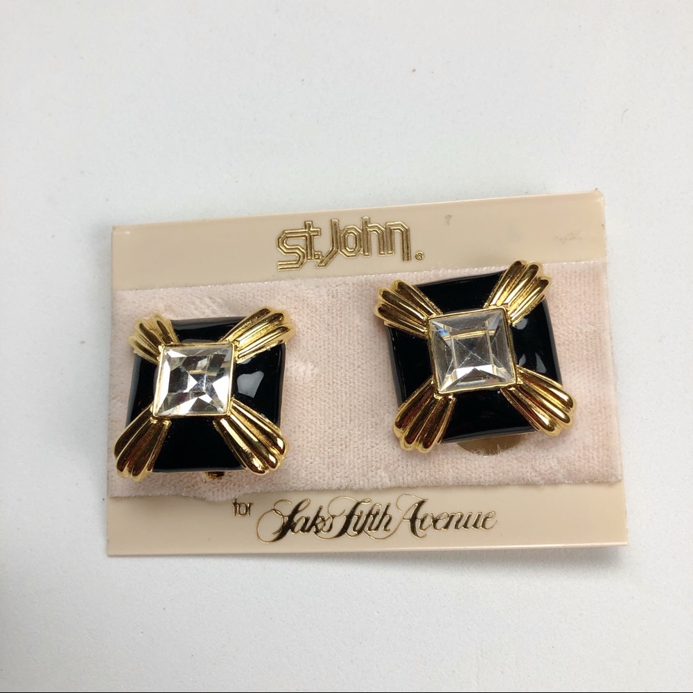 St John earrings for Sacks Fifth Avenue